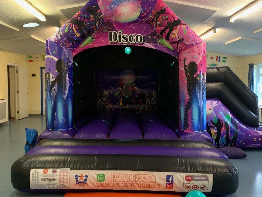 Children’s Disco Combi Slide Bouncy Castle