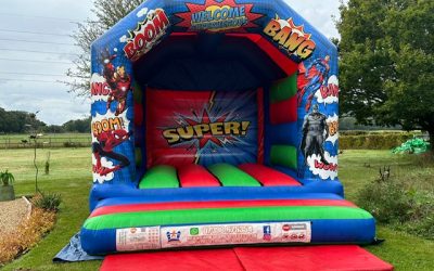 Adults & Children’s Superhero Bouncy Castle